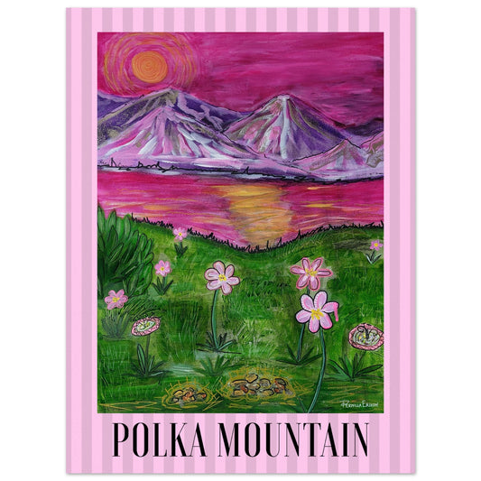 "POLKA MOUNTAIN" Konst Poster 30x40 cm Pernilla Erixon Art