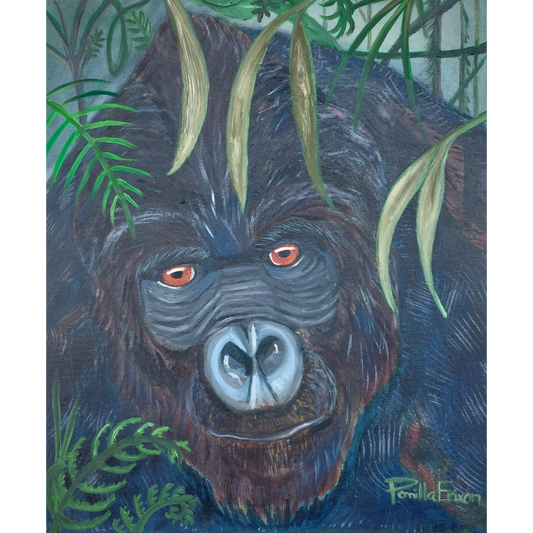 "KINGKONG" Oljemålning 46x55 cm (18.4x22")