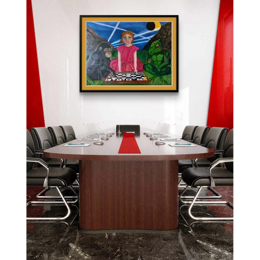"KONSPIRATION ELLER VERKLIGHET?"- Oljemålning 60x80cm (24x32")