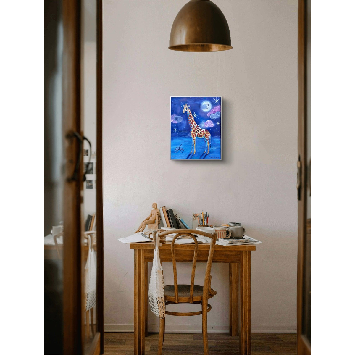 "SAMTAL MED KOSMOS"- Originalmålning i olja 40x50cm (16x20")