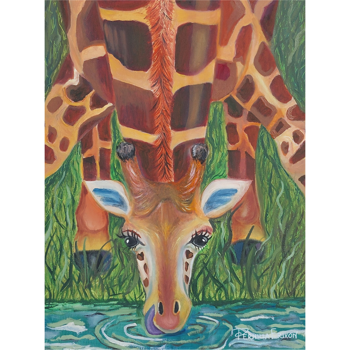 "SÖTNOS"- Originalmålning i olja 30x40 cm (12x16")