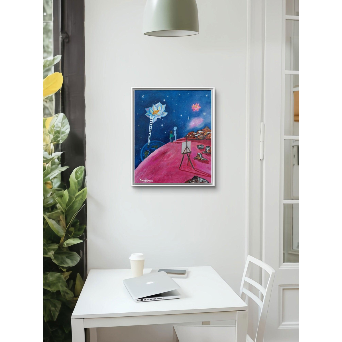 "SPIRITUAL AWAKENING" Oljemålning 46x55cm (18,4x22")