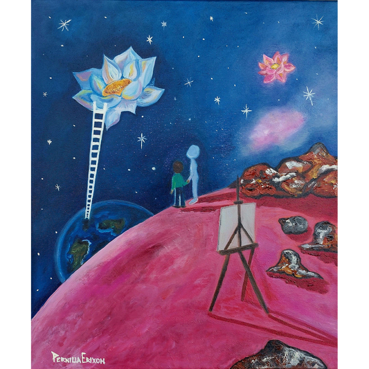 "SPIRITUAL AWAKENING" Oljemålning 46x55cm (18,4x22")