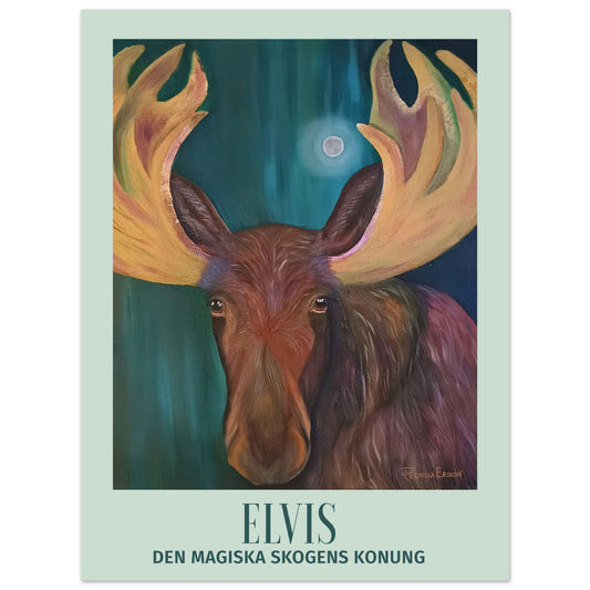 "ELVIS" 30x40cm Konst Poster, Pernilla Erixon Art